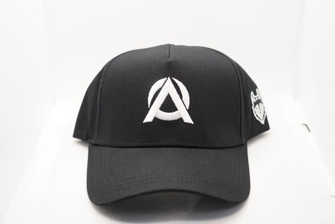 Black Overload Alpha Curved Brim Snapback Hat