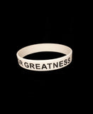 Strive For Greatness Wrist Band - White
